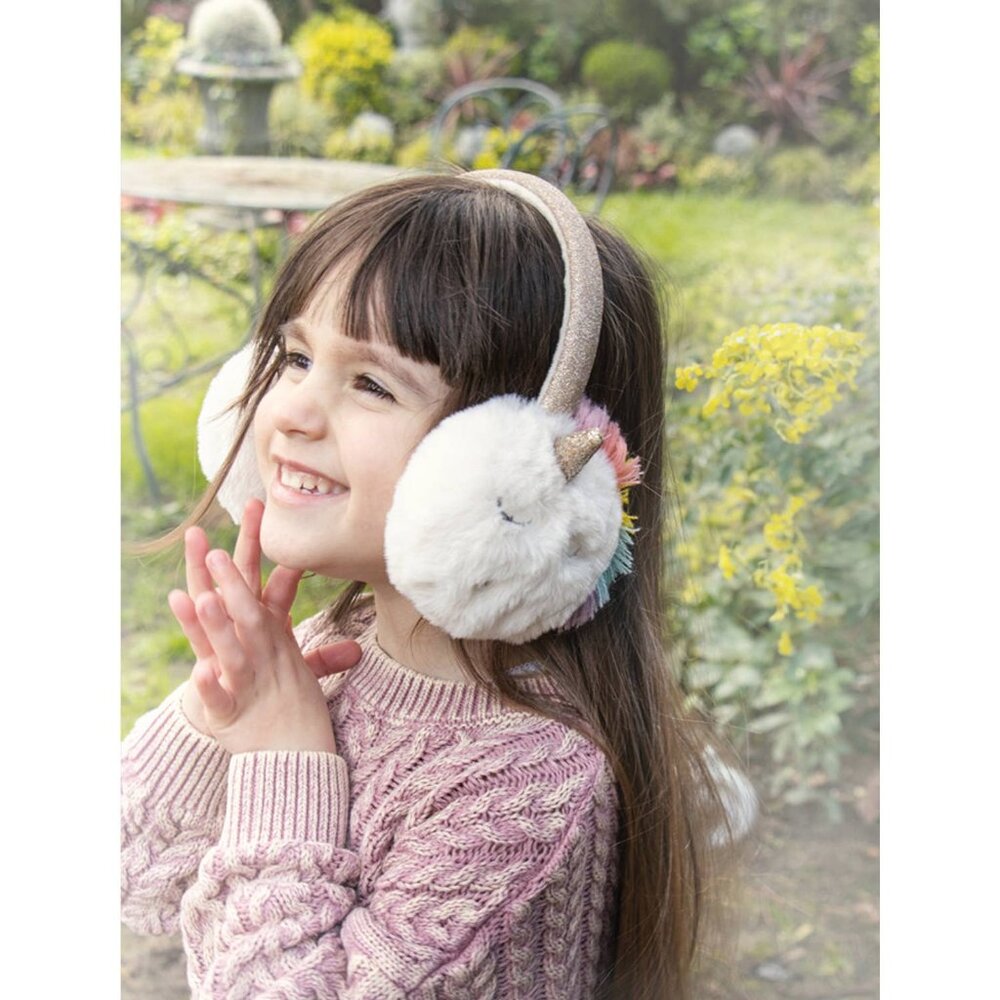Rainbow Unicorn Earmuffs - Picture 2 of 4